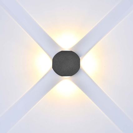 LED Außenwandleuchte LED/4W/230V 4000K IP54 schwarz