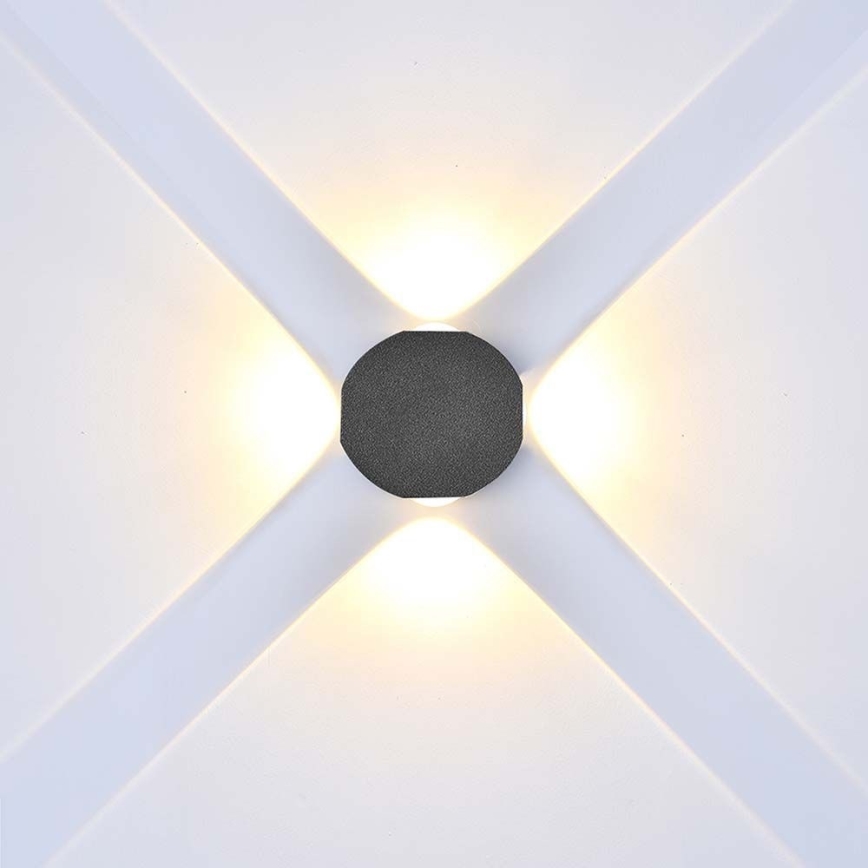 LED Außenwandleuchte LED/4W/230V 4000K IP54 schwarz