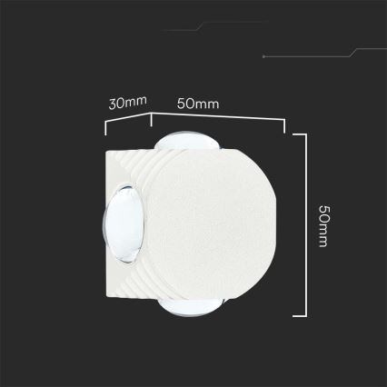 LED Außenwandleuchte LED/4W/230V 4000K IP54 Weiß