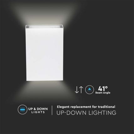 LED Außenwandleuchte LED/4W/230V 6400K IP65 Weiß