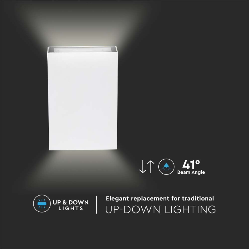 LED Außenwandleuchte LED/4W/230V 6400K IP65 Weiß