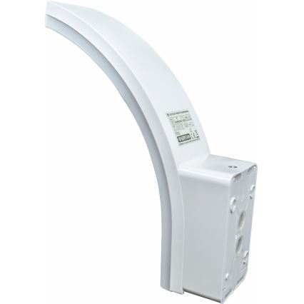 Dimmbare LED-Außenwandleuchte mit Bewegungs- und Dämmerungssensor LED/12/15/20W/230V IP65 weiß