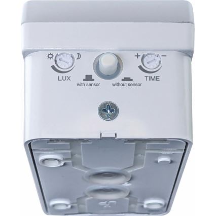 Dimmbare LED-Außenwandleuchte mit Bewegungs- und Dämmerungssensor LED/12/15/20W/230V IP65 weiß