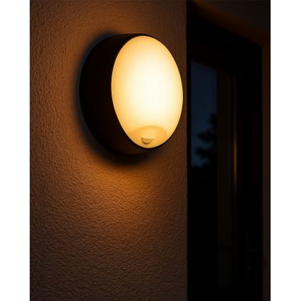 LED-dimmbare Außenwandleuchte mit Bewegungsmelder LED/15/18/20W/230V 3000K/4000K/6500K IP65 schwarz/weiß