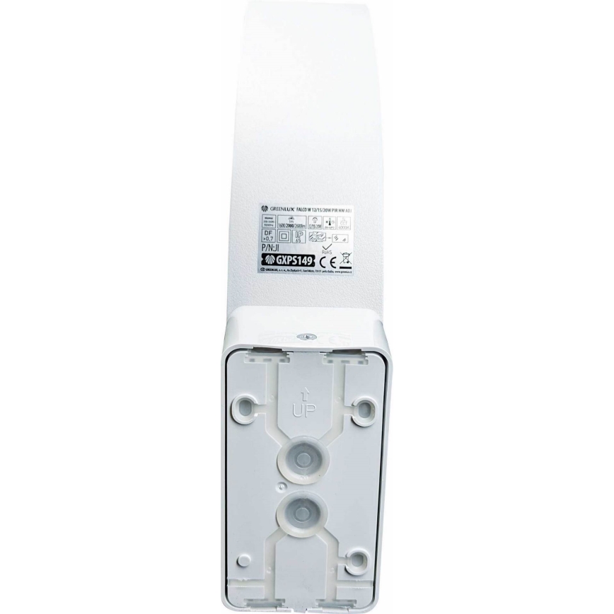 LED Dimmbare Außenwandleuchte mit Bewegungsmelder und Dämmerungssensor LED/12/15/20W/230V IP65 weiß