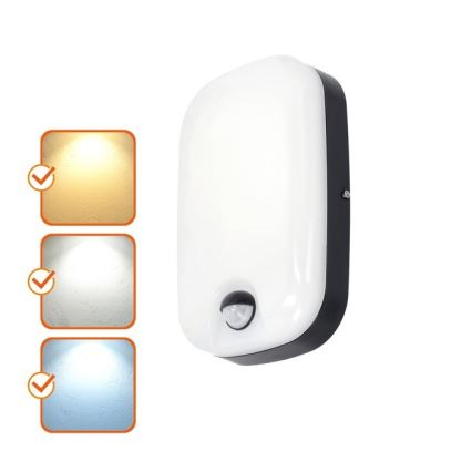 LED Außenwandleuchte mit Bewegungs- und Dämmerungssensor BAVANO LED/15W/230V 3000/4000/5700K IP54