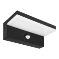 LED-Außenwandleuchte mit Sensor HESTIO LED/9W/230V 4000K IP44 schwarz