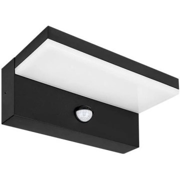 LED-Außenwandleuchte mit Sensor HESTIO LED/9W/230V 4000K IP44 schwarz