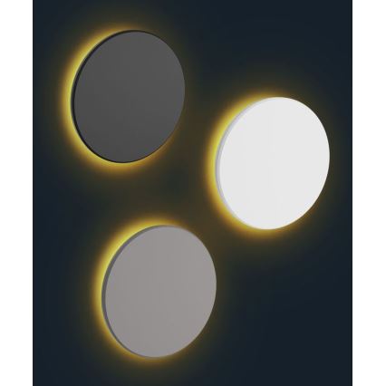 LED Außenwandleuchte PIATTA LED/9W/230V 3000/4000/6000K Ø 12 cm IP44 schwarz