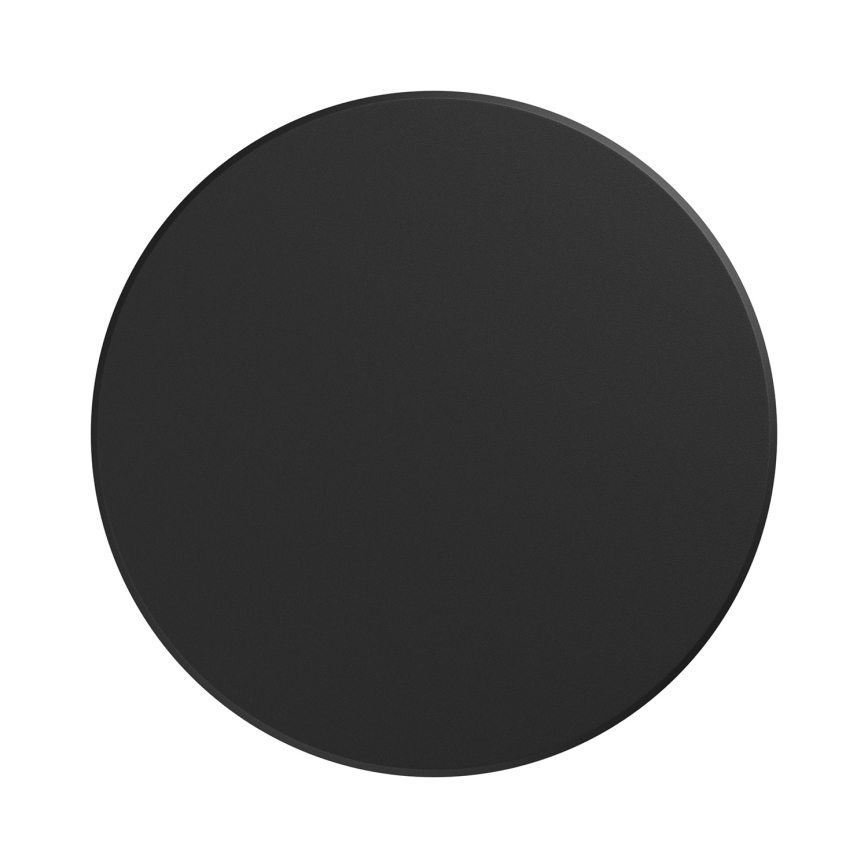 LED Außenwandleuchte PIATTA LED/9W/230V 3000/4000/6000K Ø 12 cm IP44 schwarz
