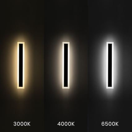 LED-Außenwandleuchte WOW LED/20W/230V 3000/4000/6500K 60 cm IP54 schwarz