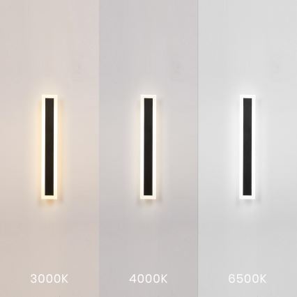 LED-Außenwandleuchte WOW LED/20W/230V 3000/4000/6500K 60 cm IP54 schwarz
