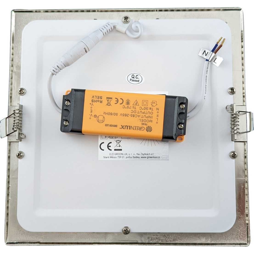 LED Badezimmer-Einbauleuchte VEGA LED/18W/230V 3800K 22,5 cm IP44