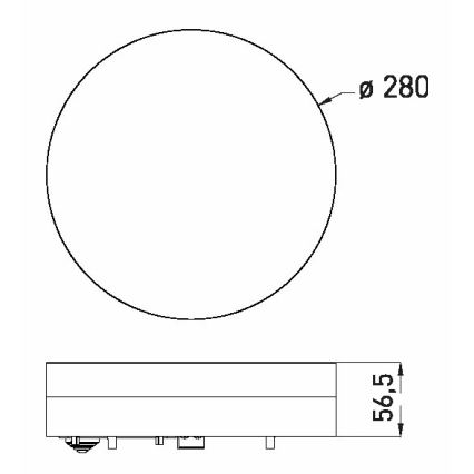 LED Badezimmer-Deckenleuchte LED/18W/230V 3000/4000/6000K Ø 28 cm IP44