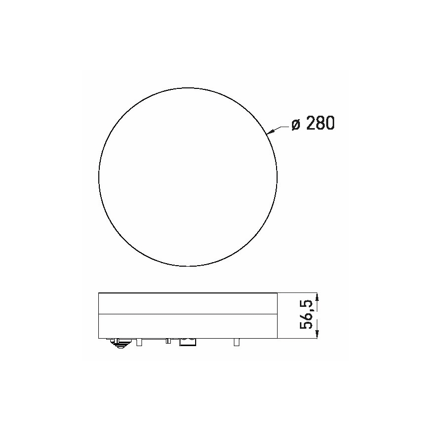 LED Badezimmer-Deckenleuchte LED/18W/230V 3000/4000/6000K Ø 28 cm IP44