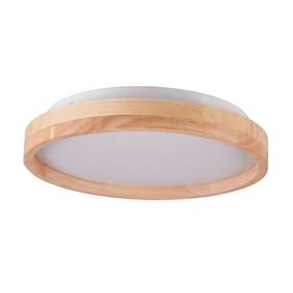 LED-Deckenleuchte für das Badezimmer, Holz, 12 W / 230 V, Ø 27 cm, IP44, Eiche