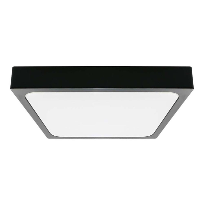 LED Badezimmer-Deckenleuchte LED/30W/230V 3000K IP44 42x42 cm Schwarz