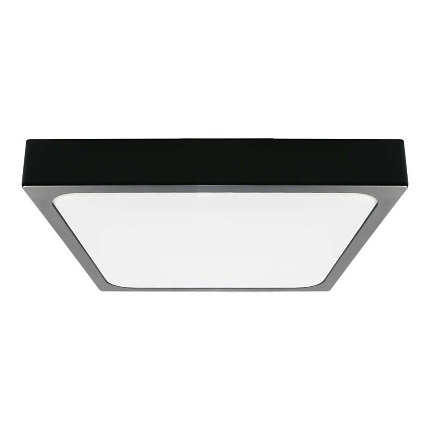 LED Badezimmer-Deckenleuchte LED/30W/230V 4000K IP44 42x42 cm schwarz