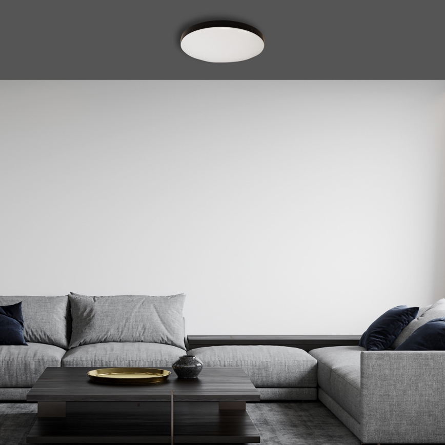 LED Badezimmer-Deckenleuchte mit Sensor MAYA LED/13W/230V Ø 33 cm IP44 schwarz