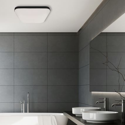 LED-Badezimmer-Deckenleuchte mit Sensor NEMO LED/16W/230V IP44 schwarz