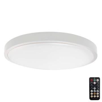 LED Badezimmer-Deckenleuchte mit Sensor SAMSUNG CHIP LED/24W/230V IP44 6500K Ø 35 cm Weiß + Fernbedienung