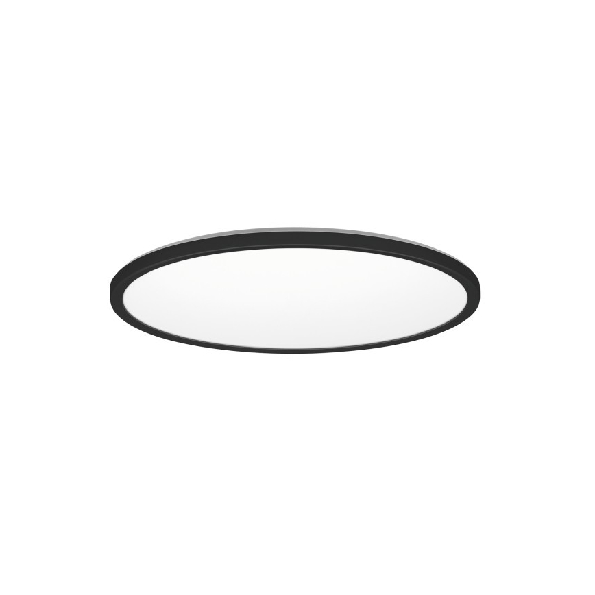 LED Badezimmer-Deckenleuchte NIVERA LED/24W/230V IP54 3000/4000/6000K Ø 30 cm schwarz