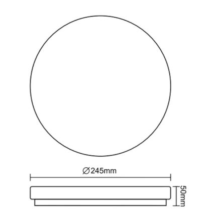 LED Badezimmer-Deckenleuchte OPAL LED/12W/230V Ø 24,5 cm IP44 Weiß