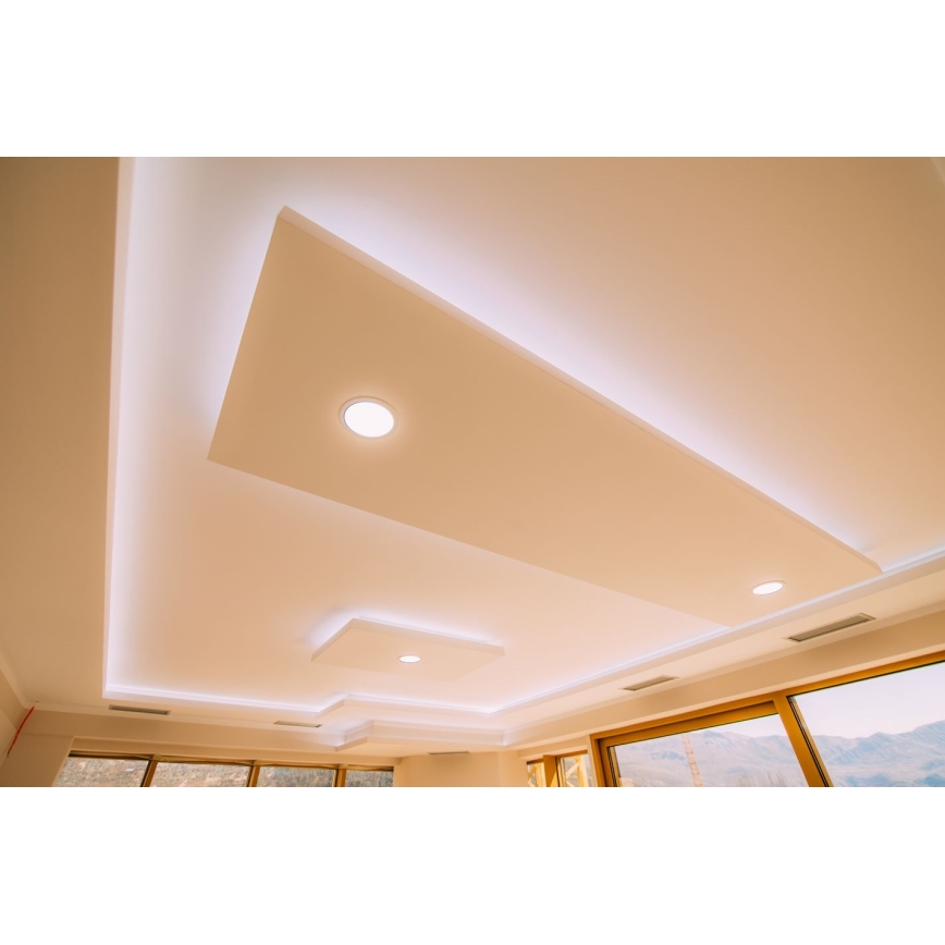 LED-Badezimmer-Einbauleuchte VEGA LED/18W/230V 3800K d 22,5 cm IP44 schneeweiß