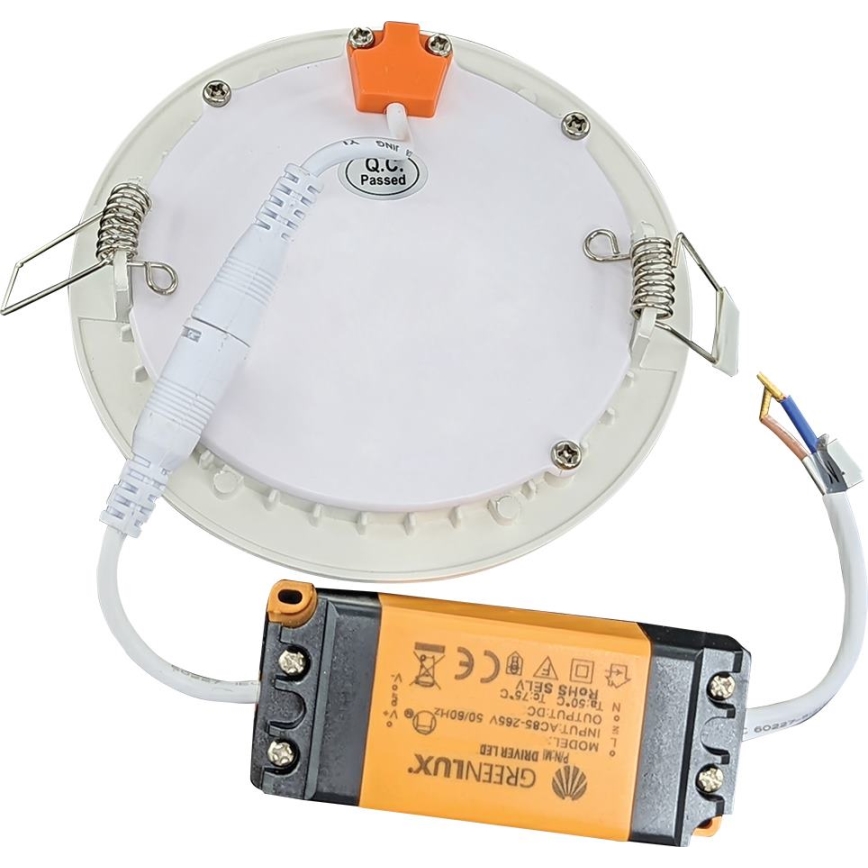 LED-Badezimmer-Einbauleuchte VEGA LED/18W/230V 3800K d 22,5 cm IP44 schneeweiß