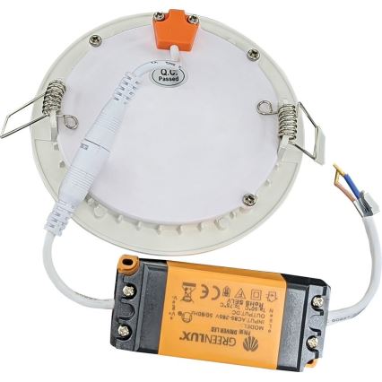 LED-Badezimmer-Einbauleuchte VEGA LED/6W/230V 2800K d 11,8 cm IP44