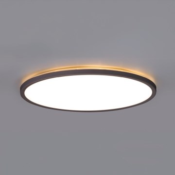 LED-Badezimmerleuchte mit Bewegungs- und Dämmerungssensor NIVERA LED/18W/230V IP54 3000/4000/6000K d 30 cm schwarz + Fernbedienung