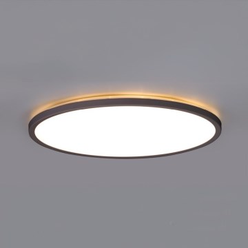 LED-Badezimmerleuchte mit Bewegungs- und Dämmerungssensor NIVERA LED/24W/230V IP54 3000/4000/6000K d 30 cm schwarz + Fernbedienung
