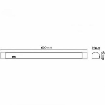 LED Badezimmerspiegelbeleuchtung LED/15W/230V 4000K IP44