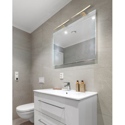 LED Badezimmerspiegelbeleuchtung LED/5W/230V 4000K 30 cm IP44 mattgold
