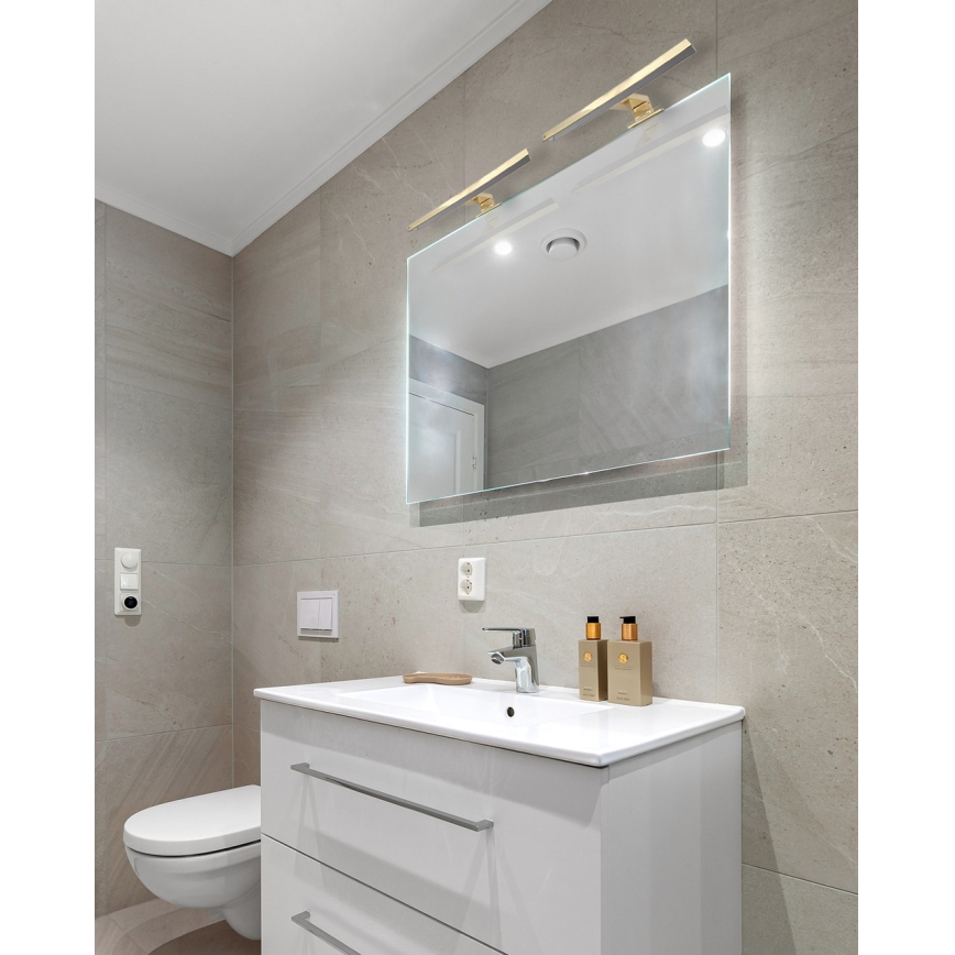 LED Badezimmerspiegelbeleuchtung LED/5W/230V 4000K 30 cm IP44 mattgold