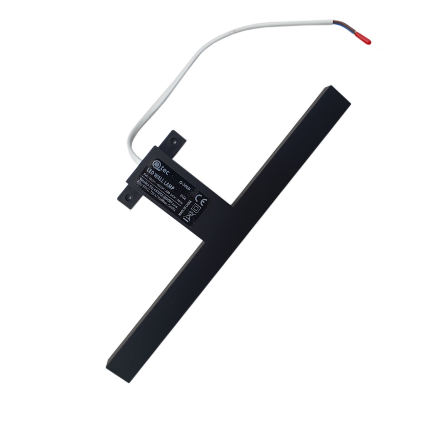 LED Badezimmerspiegelbeleuchtung LED/8W/230V 4000K 50 cm IP44 schwarz