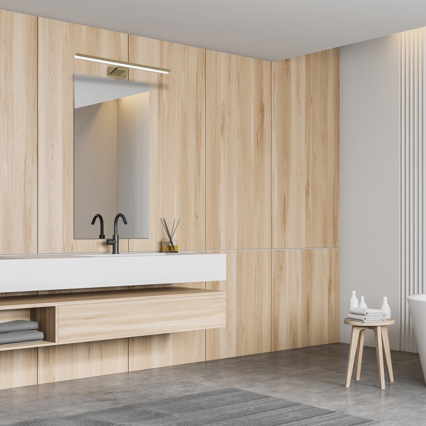 LED-Badezimmer-Spiegelleuchte SHINE LED/13,8W/230V IP44 Messing