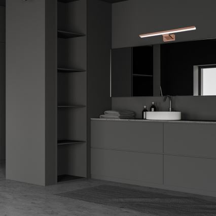 LED Badezimmerspiegelbeleuchtung SHINE LED/13,8W/230V IP44 Roségold