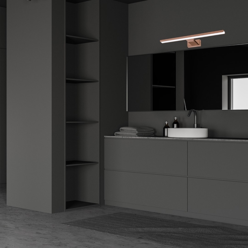 LED Badezimmerspiegelbeleuchtung SHINE LED/13,8W/230V IP44 Roségold