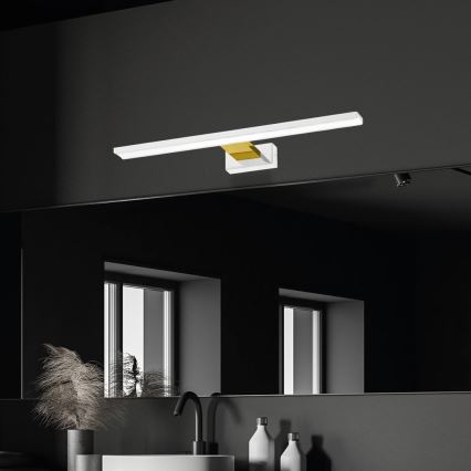 LED-Badezimmerspiegelleuchte SHINE LED/13,8W/230V 60 cm IP44 weiß/gold