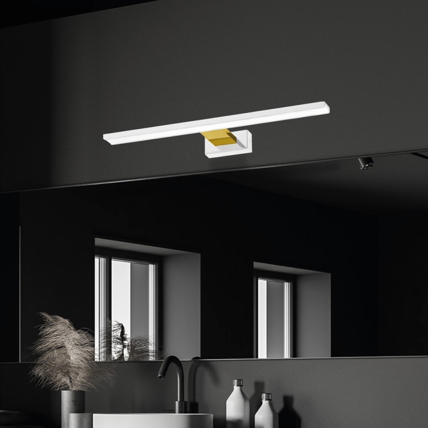 LED-Badezimmerspiegelleuchte SHINE LED/13,8W/230V 60 cm IP44 weiß/gold