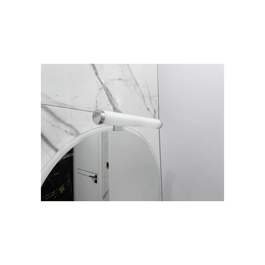 LED-Badspiegelleuchte, 8 W, 230 V, 30 cm, IP44, Hochglanz-Chrom
