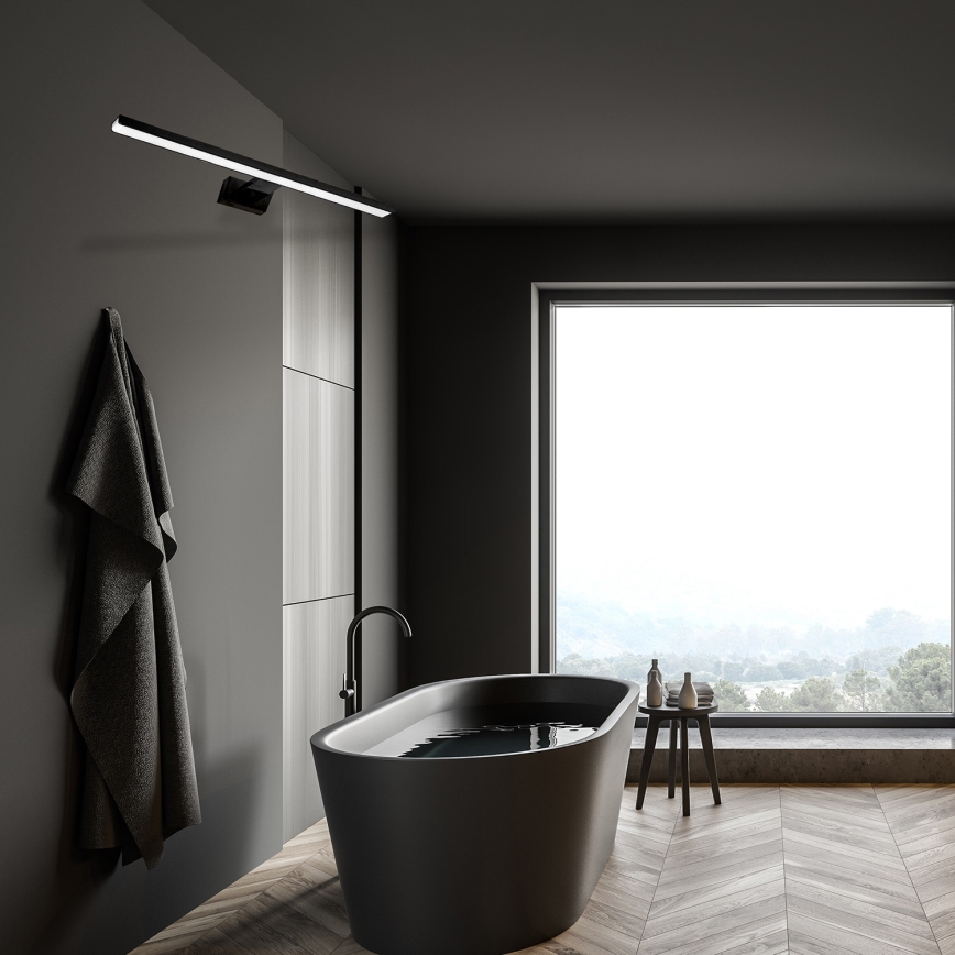 LED-Badspiegelleuchte SHINE BLACK, LED/15W/230V, 80 cm, IP44, schwarz