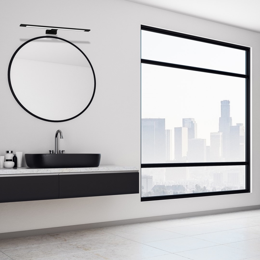 LED Badspiegelleuchte SHINE LED/12W/230V 60 cm IP44 schwarz