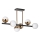 LED-Deckenleuchte an Stange 6xLED/7W/230V gold/schwarz