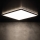 LED Deckenleuchte AZPO LED/12,3W/230V 3000/4000/6000K 22,5x22,5 cm IP54 schwarz