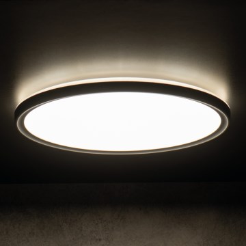 LED-Deckenleuchte AZPO LED/18,5W/230V 3000/4000/6000K Ø 29 cm IP54 schwarz