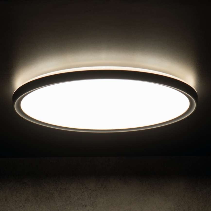 LED-Deckenleuchte AZPO LED/18,5W/230V 3000/4000/6000K Ø 29 cm IP54 schwarz