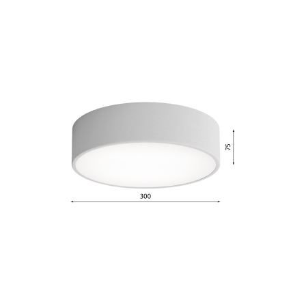 LED-Deckenleuchte CLEO LED/24W/230V 3000K Ø 30 cm grau