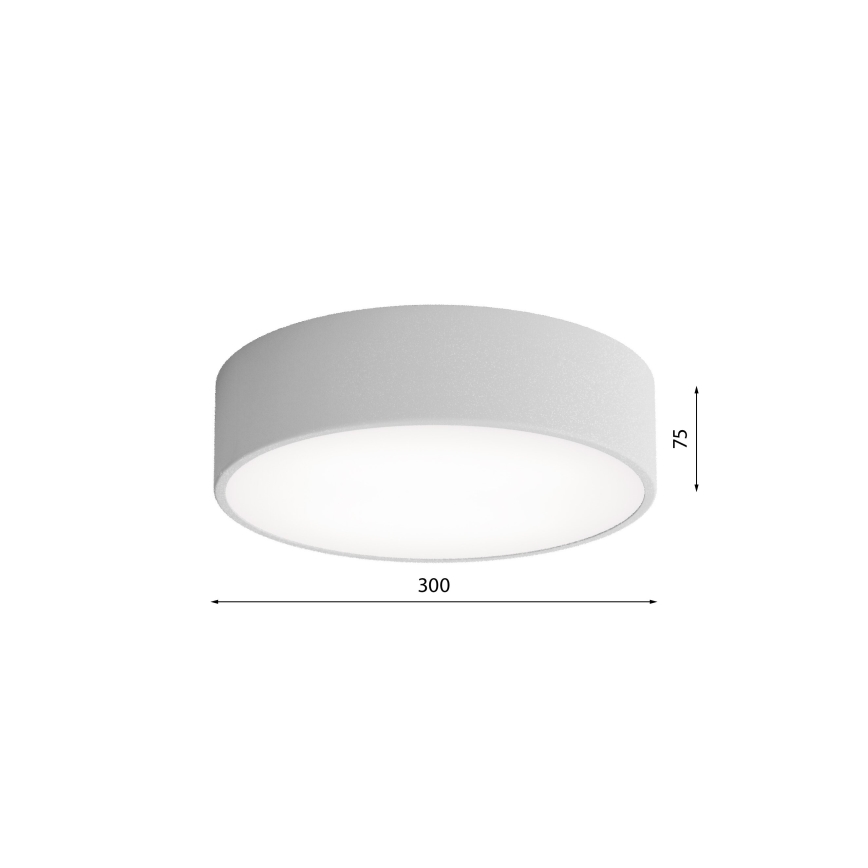 LED-Deckenleuchte CLEO LED/24W/230V 3000K Ø 30 cm grau